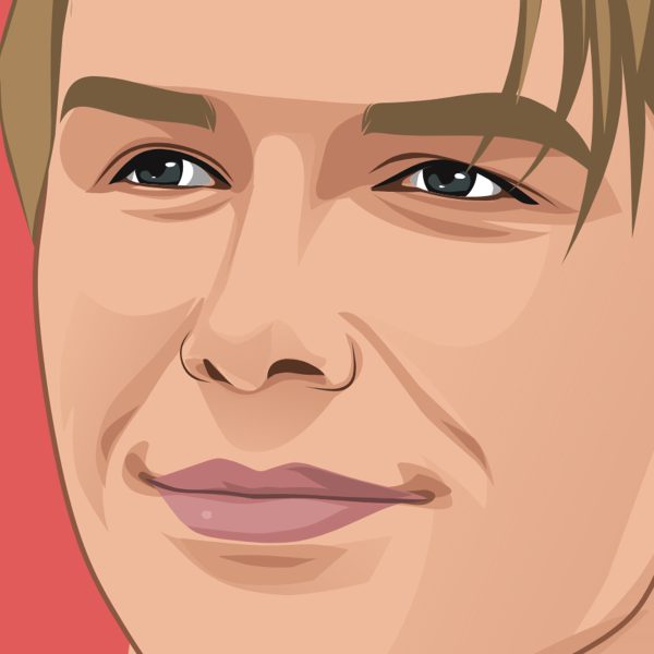 David Beckham 1998 Portrait - Poster/Wall Art - Closeup