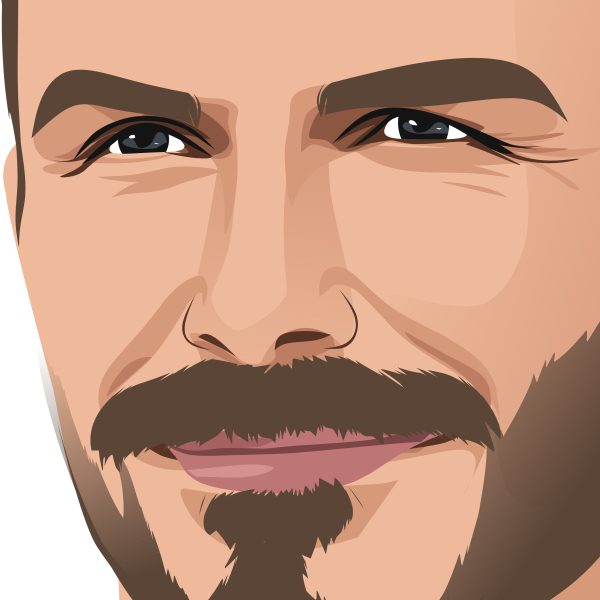 David Beckham 2012 Portrait - Poster/Wall Art - Closeup