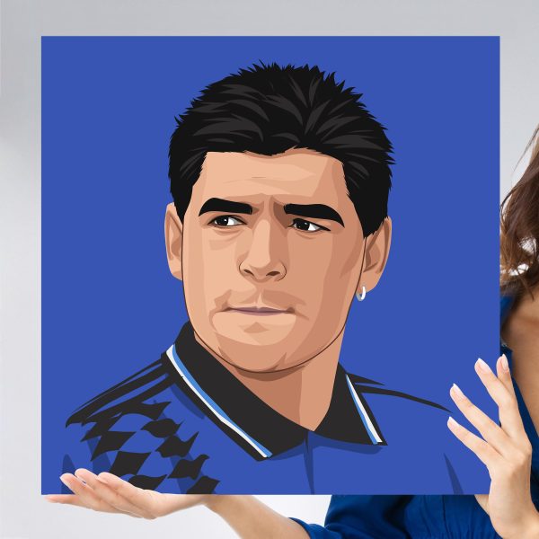 Diego Maradona 1994 Portrait - Poster/Wall Art - Main Image