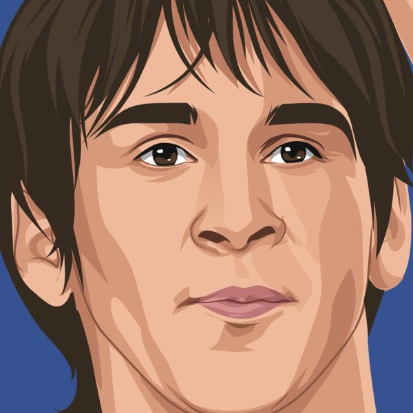 Lionel Messi 2005 Portrait - Poster/Wall Art - Closeup