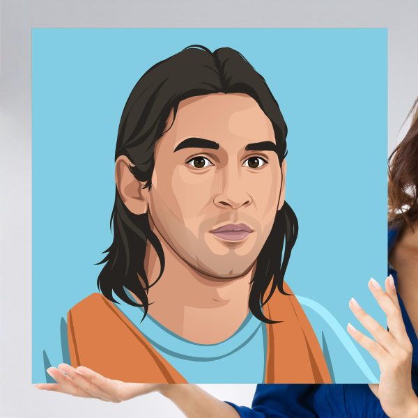 Lionel Messi 2008 Portrait - Poster/Wall Art - Main Image