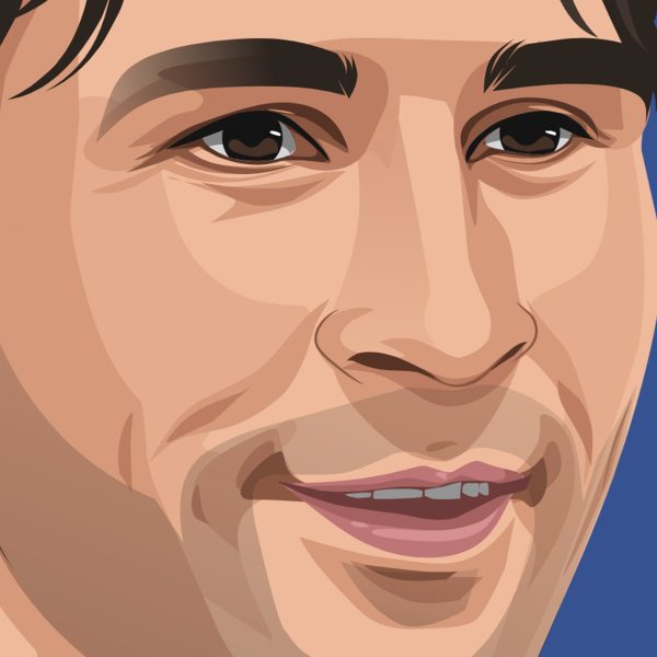 Lionel Messi 2011 Portrait - Poster/Wall Art - Closeup