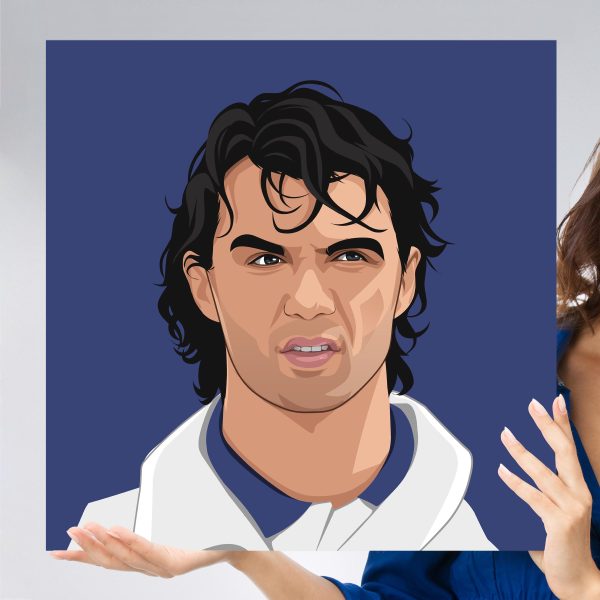 Paolo Maldini 1994 Portrait - Poster/Wall Art, Futbol Eros - Main Image