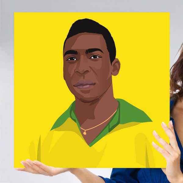 Pelé 1970 Portrait - Poster/Wall Art, Futbol Eros - Main Image