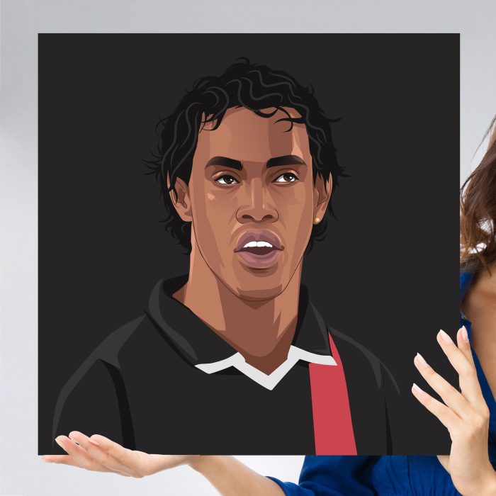 Ronaldinho 2001 Portrait, Poster/Wall Art, FutbolEros - Main Image