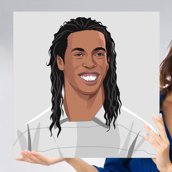 Ronaldinho 2003 Portrait, Poster/Wall Art, FutbolEros - Main Image