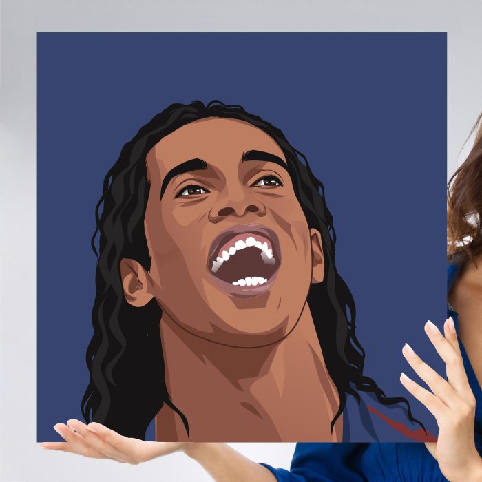 Ronaldinho 2006 Portrait, Poster/Wall Art, FutbolEros - Main Image