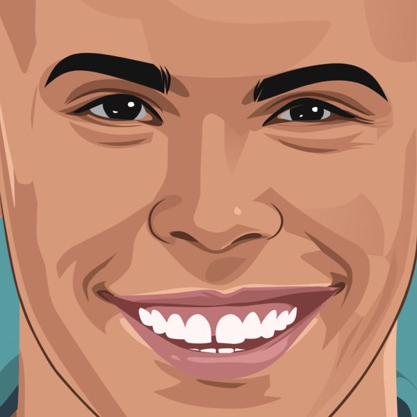 Ronaldo 1997 Portrait, Poster/Wall Art, FutbolEros - Closeup