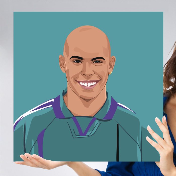 Ronaldo 1997 Portrait, Poster/Wall Art, FutbolEros - Main Image