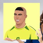 Ronaldo 2002 Portrait, Poster/Wall Art, FutbolEros - Main Image