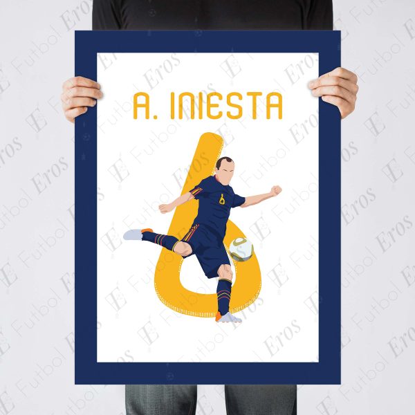 Iniesta World Cup Final Goal, 2010 Johannesburg South Africa Poster Wall Art Print Main Image - Poster 1