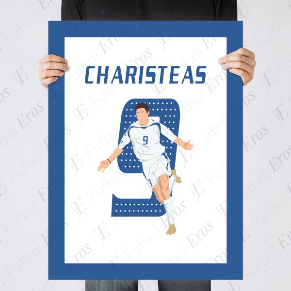 Angelos Charisteas Goal Euro, 2004 Final Greece vs Portugal - Lisbon,Portugal Poster Wall Art Main Image - Poster 2