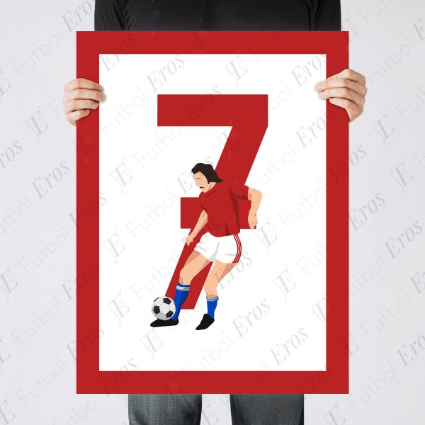Antonin Panenka Penalty Goal, 1976 European Championship Final - Czechoslovakia vs Germany, Belgrade - Yugoslavia, Poster, Wall Art Main Image - Poster 1