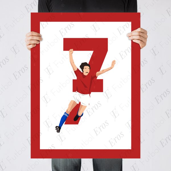 Antonin Panenka Penalty Goal, 1976 European Championship Final - Czechoslovakia vs Germany, Belgrade - Yugoslavia, Poster, Wall Art Main Image - Poster 3