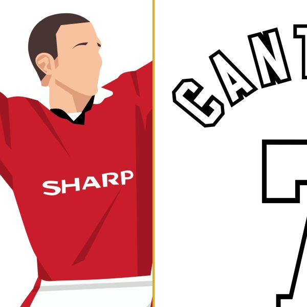 Cantona Chip Goal,1996 Premier League Manchester United vs Blackburn Main Image Alternate - Poster 3