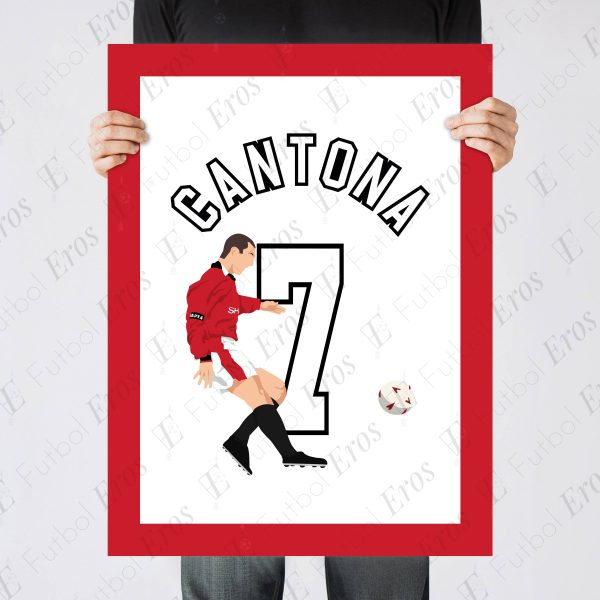 Cantona Chip Goal,1996 Premier League Manchester United vs Blackburn Main Image - Poster 1
