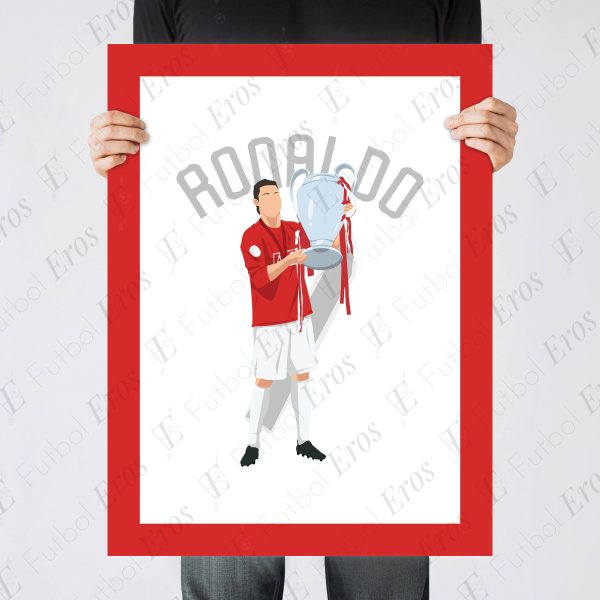 Ronaldo Goal, 2009 Champions League - Round of 16 - Porto vs Manchester United - Porto, Portugal Poster Wall Art Main Image - Poster 3