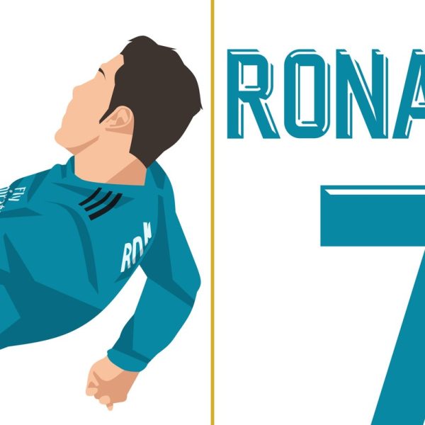 Cristiano Ronaldo Bicycle Kick Goal, 2017-2018 - Champions League Quarter Final - Juventus vs Real Madrid - Torino, Italy Poster Wall Art Main Image Alternate - Poster 1
