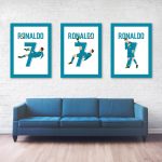 Cristiano Ronaldo Bicycle Kick Goal, 2017-2018 - Champions League Quarter Final - Juventus vs Real Madrid - Torino, Italy Poster Wall Art Main Image - Full Series