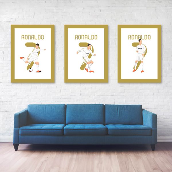 Cristiano Ronaldo Goal, 2011-2012 La Liga - Barcelona vs Real Madrid - Barcelona, Spain Poster Wall Art - Full Series