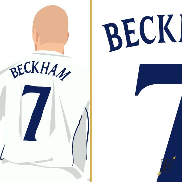 David Beckham Freekick Goal,2002 World Cup Qualification - England vs Greece - Manchester,England Poster Wall Art Main Image Alternate - Poster 1