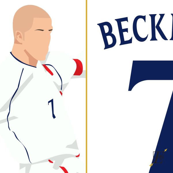 David Beckham Freekick Goal,2002 World Cup Qualification - England vs Greece - Manchester,England Poster Wall Art Main Image Alternate - Poster 2
