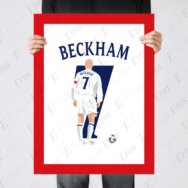 David Beckham Freekick Goal,2002 World Cup Qualification - England vs Greece - Manchester,England Poster Wall Art Main Image - Poster 1