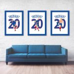 David Trezeguet Golden Goal Euro, 2000 Final France vs Italy - Rotterdam,Netherlands Poster Wall Art - Full Series