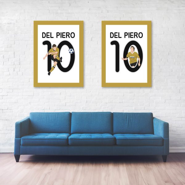 Del Piero Second Goal, 2007-2008 Champions League Group Stagel - Real Madrid Juventus - Madrid, Spain Poster Wall Art Main Image - Full Series