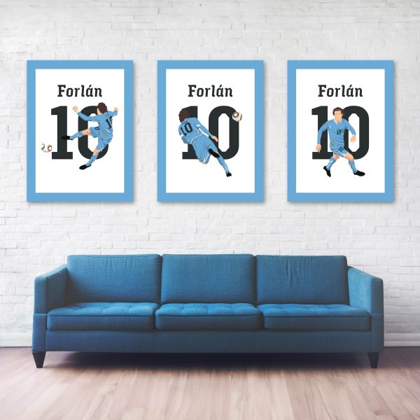 Forlan Goal Germany, 2010 World Cup Third Place - Uruguay vs Port Elisabeth - South Africa Poster Wall Art Main Image - Full Series