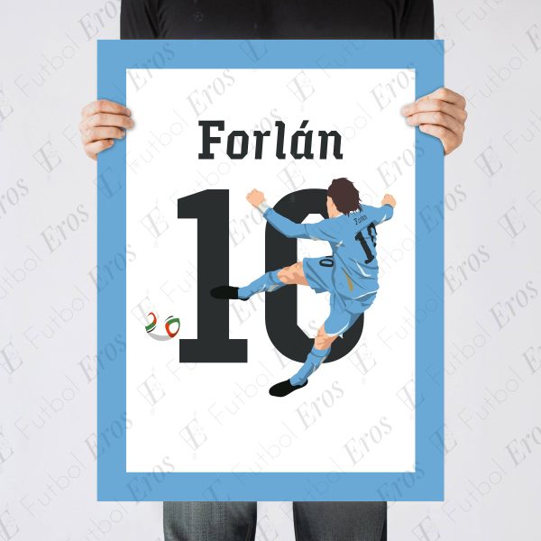 Forlan Goal Germany, 2010 World Cup Third Place - Uruguay vs Port Elisabeth - South Africa Poster Wall Art Main Image - Poster 1
