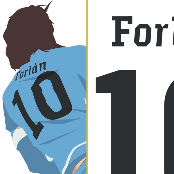 Forlan Goal Germany, 2010 World Cup Third Place - Uruguay vs Port Elisabeth - South Africa Poster Wall Art Main Image - Poster 2 Alt