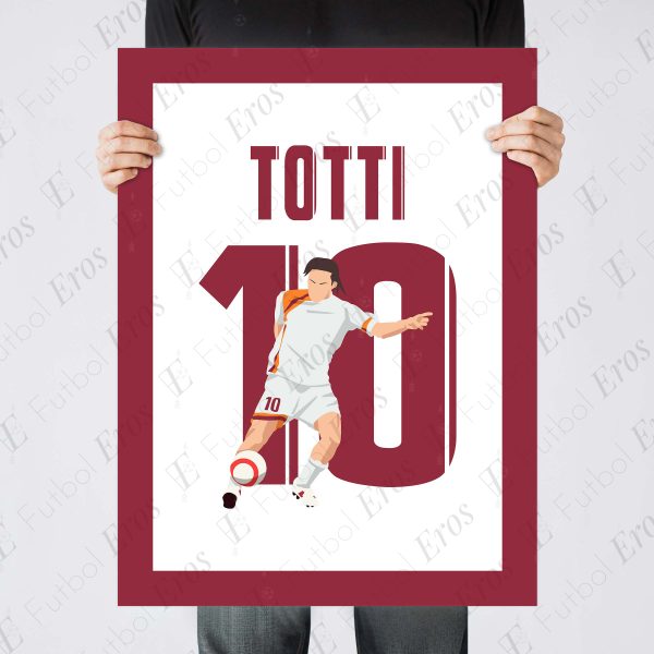 Francesco Totti Chip Goal, 2005 Serie A - Inter Milan vs AS Roma - Milan,Italy - Poster Wall Art Main Image - Poster 1