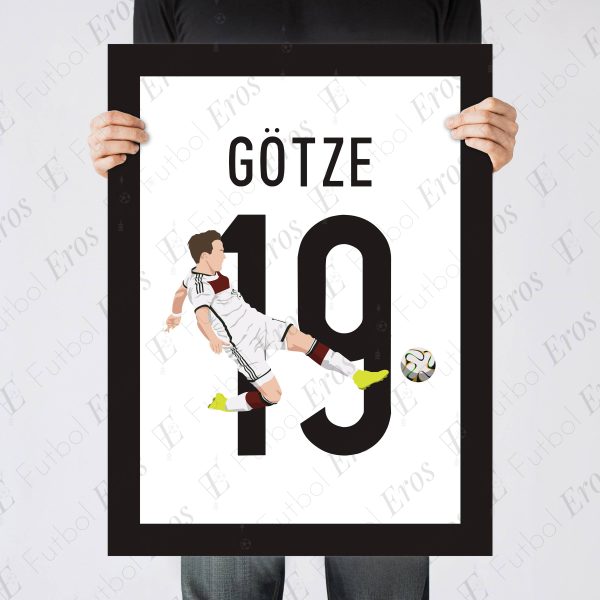 Gotze, 2014 World Cup Final Goal - Rio de Janeiro Brazil - Germany vs Argentina - Poster Print Wall Art Main Image - Poster 1