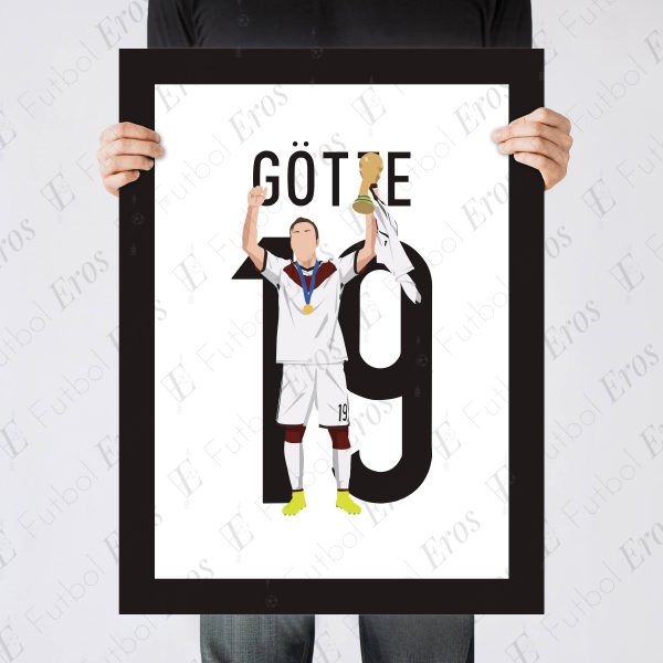 Gotze, 2014 World Cup Final Goal - Rio de Janeiro Brazil - Germany vs Argentina - Poster Print Wall Art Main Image - Poster 3