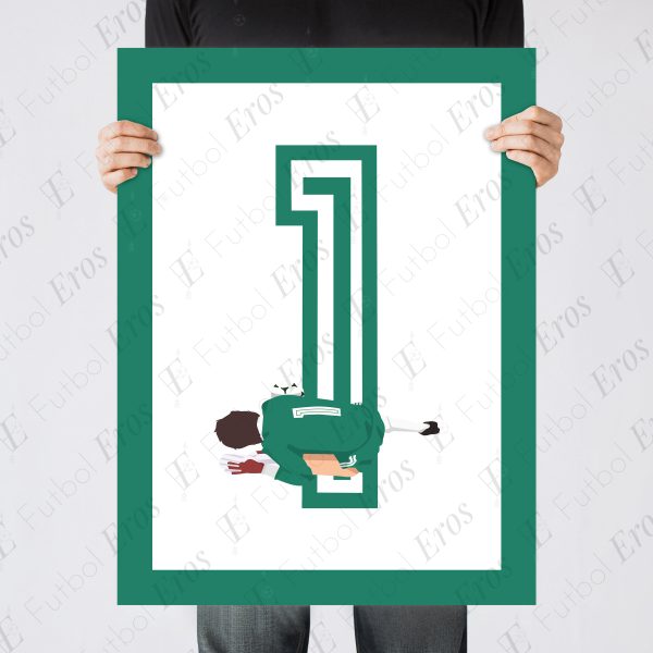 Helmuth Duckadam Penalty Save, 1986 European Cup Final Steaua Bucuresti vs FC Barcelona Seville Spain Poster Wall Art Main Image - Poster 1