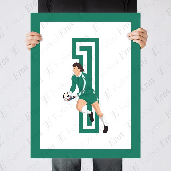 Helmuth Duckadam Penalty Save, 1986 European Cup Final Steaua Bucuresti vs FC Barcelona Seville Spain Poster Wall Art Main Image - Poster 2