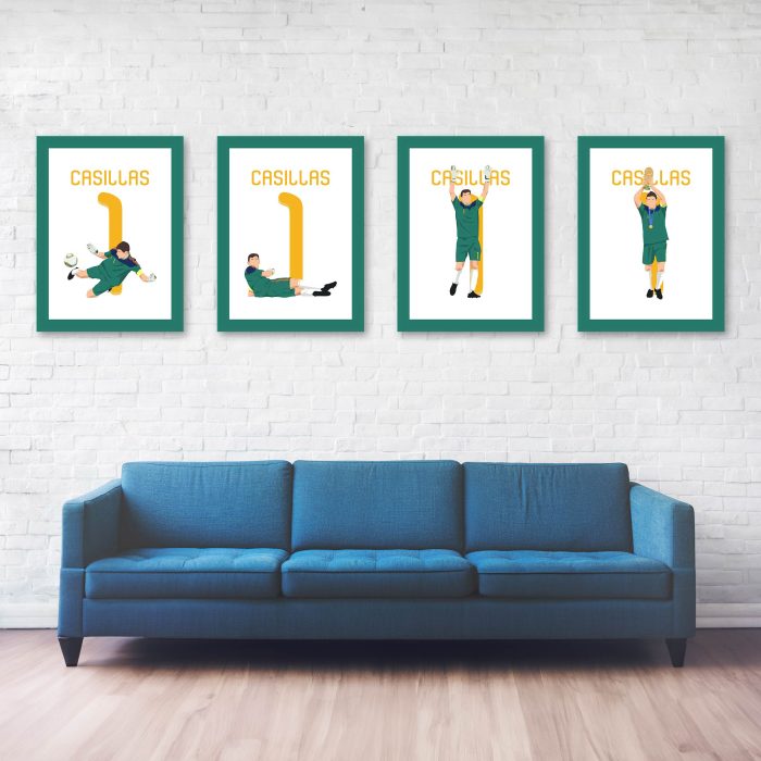 Iker Casillas Save Robben, 2010 World Cup Final - Real Madrid vs Atletico - Lisbon, Portugal Poster Wall Art Main Image - Full Series