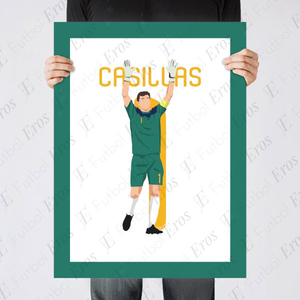 Iker Casillas Save Robben, 2010 World Cup Final - Real Madrid vs Atletico - Lisbon, Portugal Poster Wall Art Main Image - Poste 3