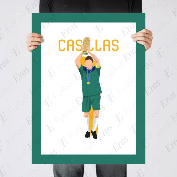 Iker Casillas Save Robben, 2010 World Cup Final - Real Madrid vs Atletico - Lisbon, Portugal Poster Wall Art Main Image - Poste 4