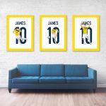James Rodriguez Goal,2014 World Cup Round of 16 - Rio de Janeiro, Brazil vs Colombia - Uruguay, Poster Print Wall Art Main Image - Full Series