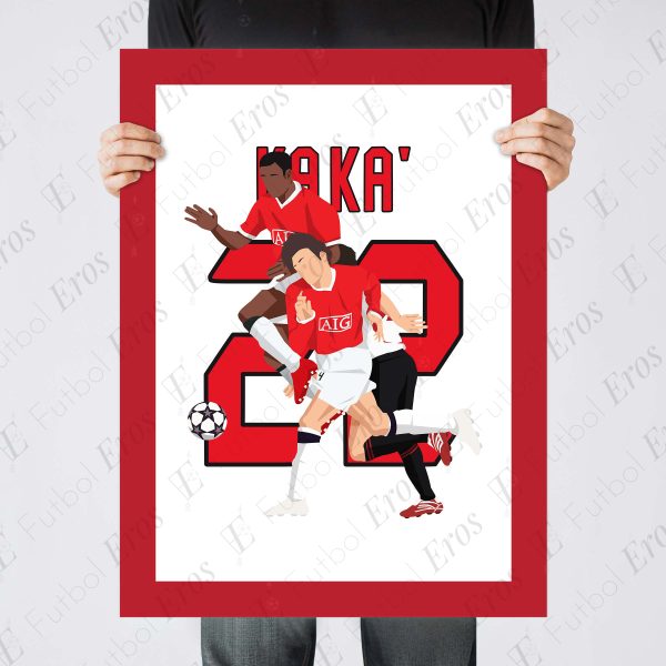 Kaka Goal Old Trafford, 2007 Champions League Semi-Finals - Manchester vs England - Poster Wall Art Main Image - Poster 1