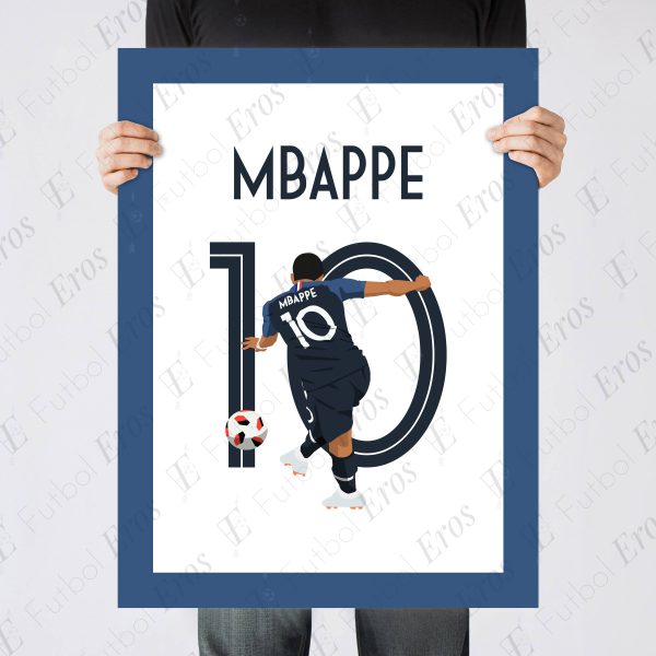 Kylian Mbappe Goal, 2018 World Cup Final - France vs Croatia - Moscow, Russia - Poster Wall Art Main Image - Poster 1
