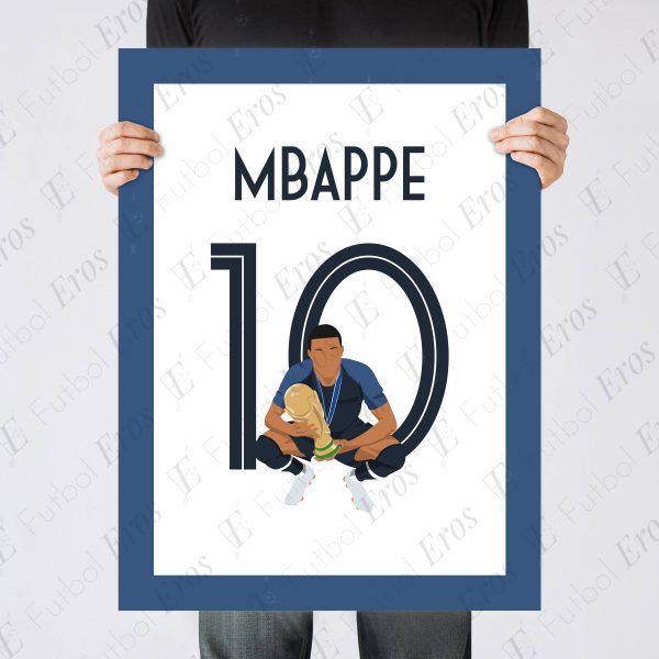 Kylian Mbappe Goal, 2018 World Cup Final - France vs Croatia - Moscow, Russia - Poster Wall Art Main Image - Poster 3
