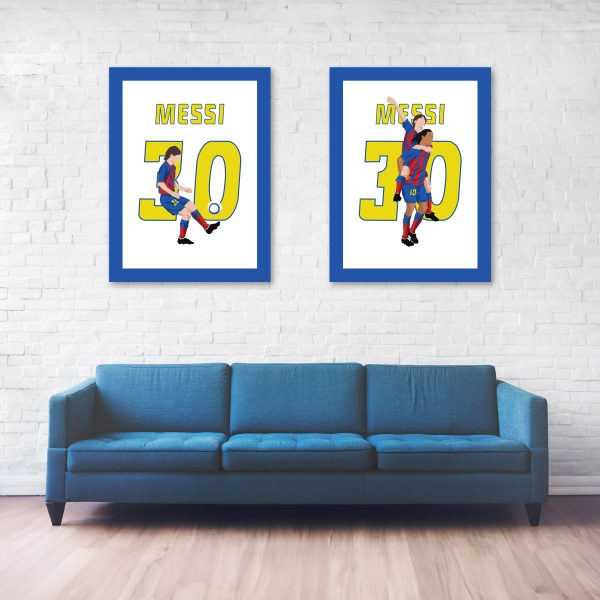 Lionel Messi First Goal, 2005 LaLiga Barcelona vs Albacete - Barcelona,Spain - Poster Wall Art Main Image - Full Series
