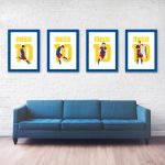 Lionel Messi Goal, 2010-2011 Champions League Final - Barcelona vs Manchester United - Poster Wall Art Main Image Full Series