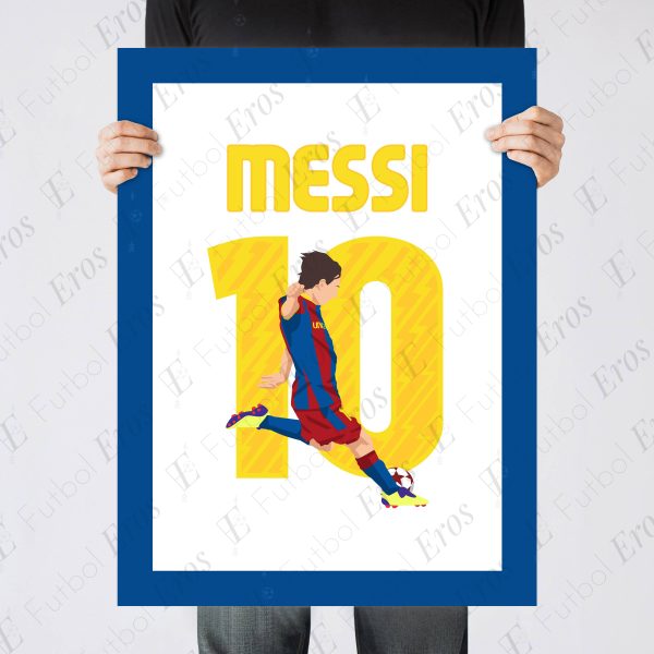 Lionel Messi Goal, 2010-2011 Champions League Final - Barcelona vs Manchester United - Poster Wall Art Main Image - Poster 1