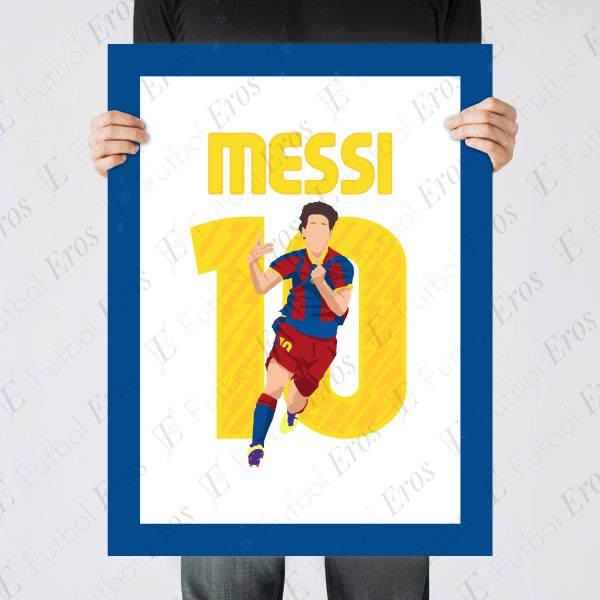 Lionel Messi Goal, 2010-2011 Champions League Final - Barcelona vs Manchester United - Poster Wall Art Main Image - Poster 3