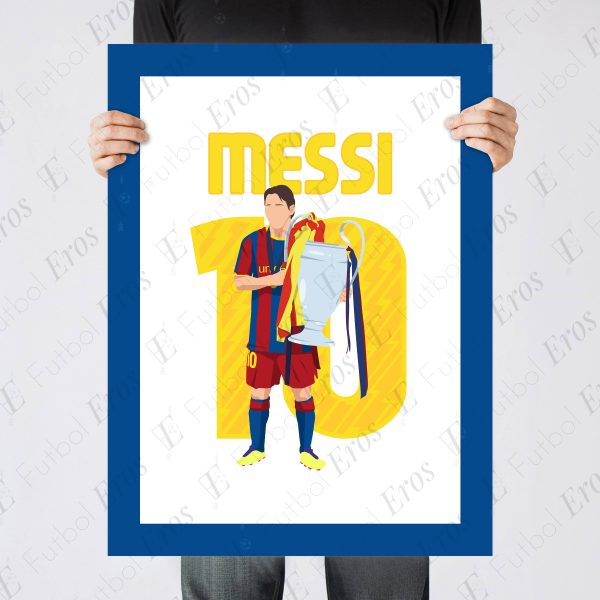 Lionel Messi Goal, 2010-2011 Champions League Final - Barcelona vs Manchester United - Poster Wall Art Main Image - Poster 4