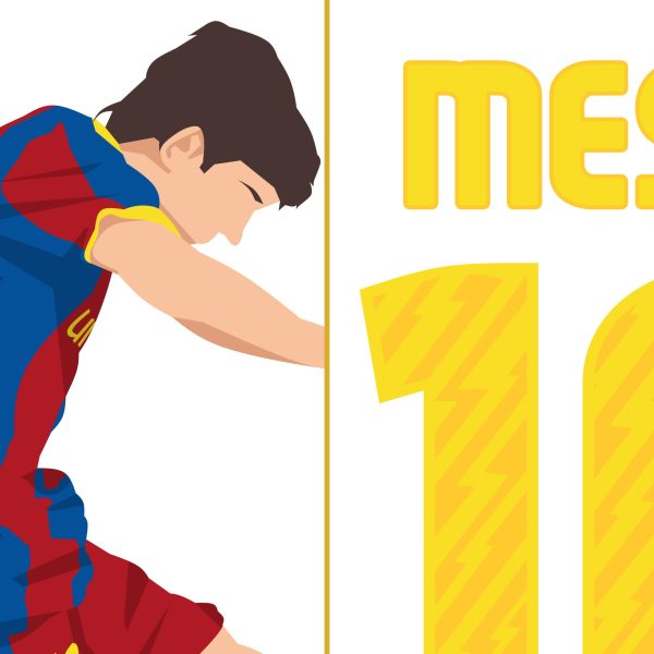 Lionel Messi Goal, 2010-2011 Champions League Final - Barcelona vs Manchester United - Poster Wall Art Main Image Alternate - Poster 2